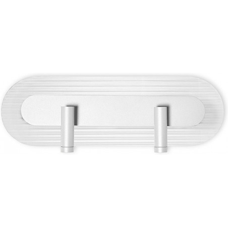 Kinkiet szklany Riflo W D LED biały Ummo | Retro i Modern