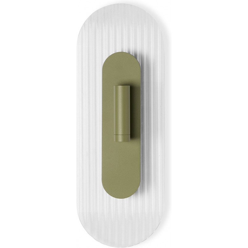 Kinkiet szklany Riflo W C LED Ummo | Retro, Zielony