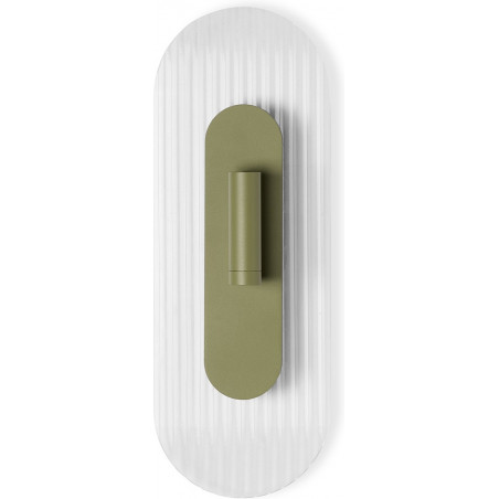 Kinkiet szklany Riflo W C LED Ummo | Retro, Zielony