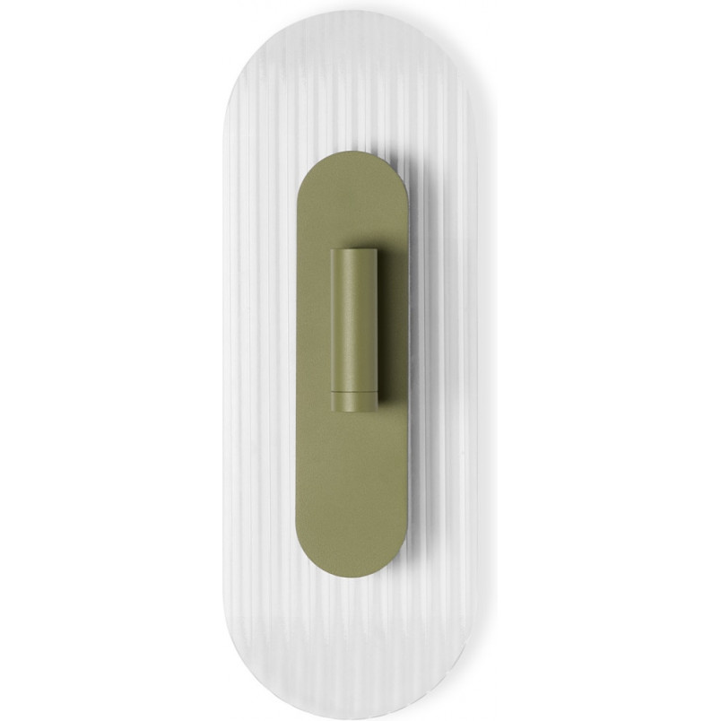 Kinkiet szklany Riflo W C LED Ummo | Retro, Zielony