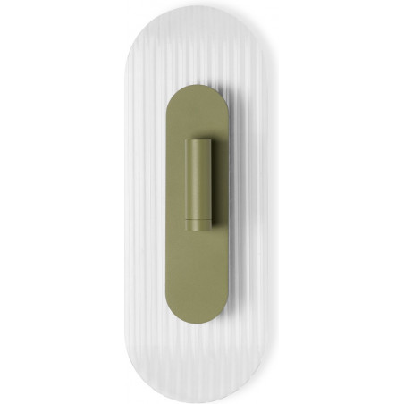 Kinkiet szklany Riflo W C LED Ummo | Retro, Zielony
