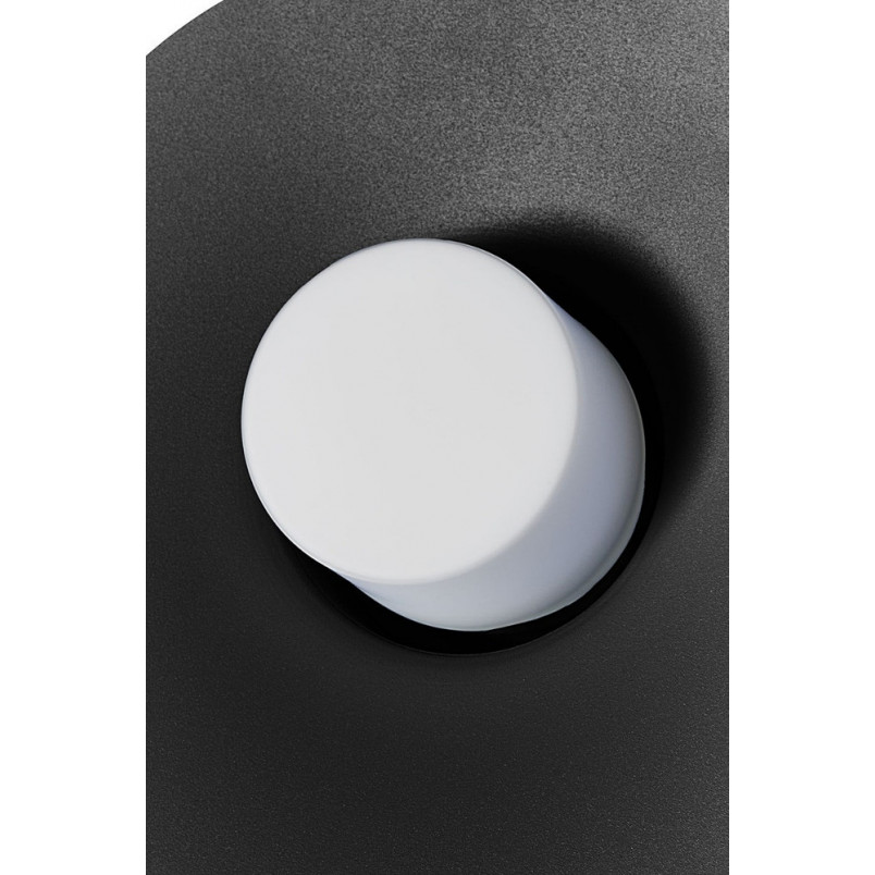 Kinkiet Retro Caponio Ummo | Czarny, Szklany | Sklep Lamp