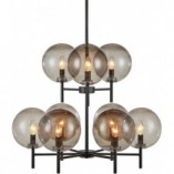 Lampa wisząca Crown - szklane kule, dymiony szkło | Markslojd