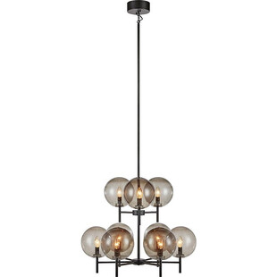 Lampa wisząca szklane kule Crown 70 Dymiony/Czarny marki Markslojd