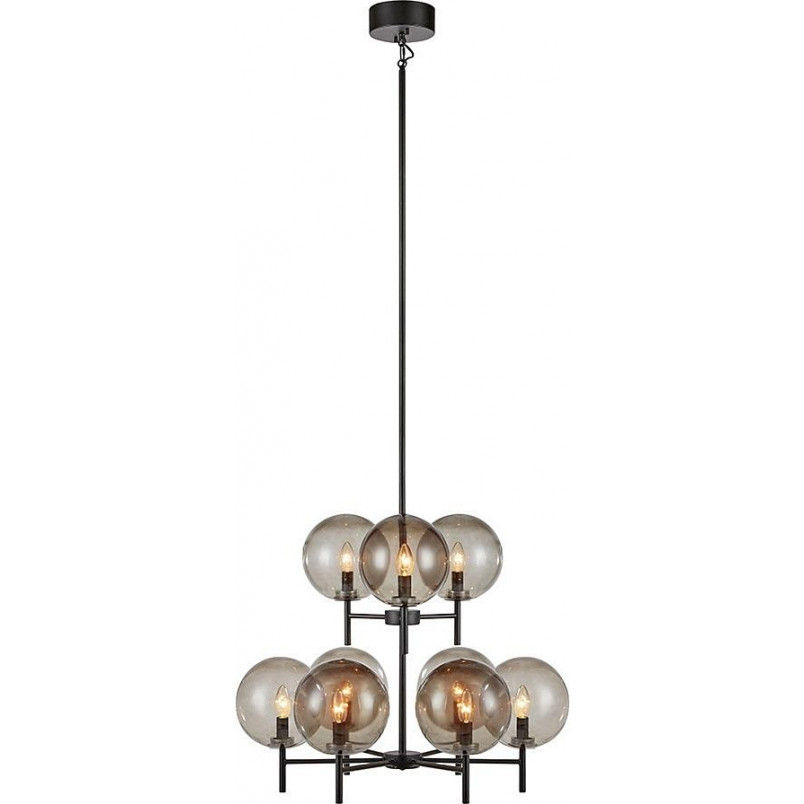 Lampa wisząca Crown - szklane kule, dymiony szkło | Markslojd