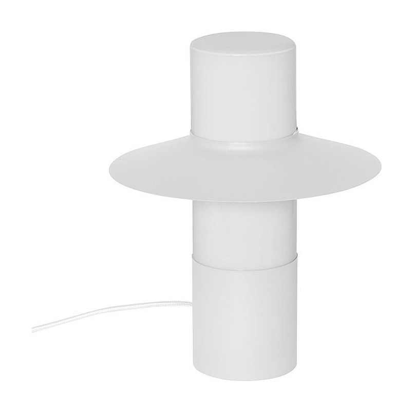 Lampa stołowa retro Caponio biała Ummo | Elegancki Design