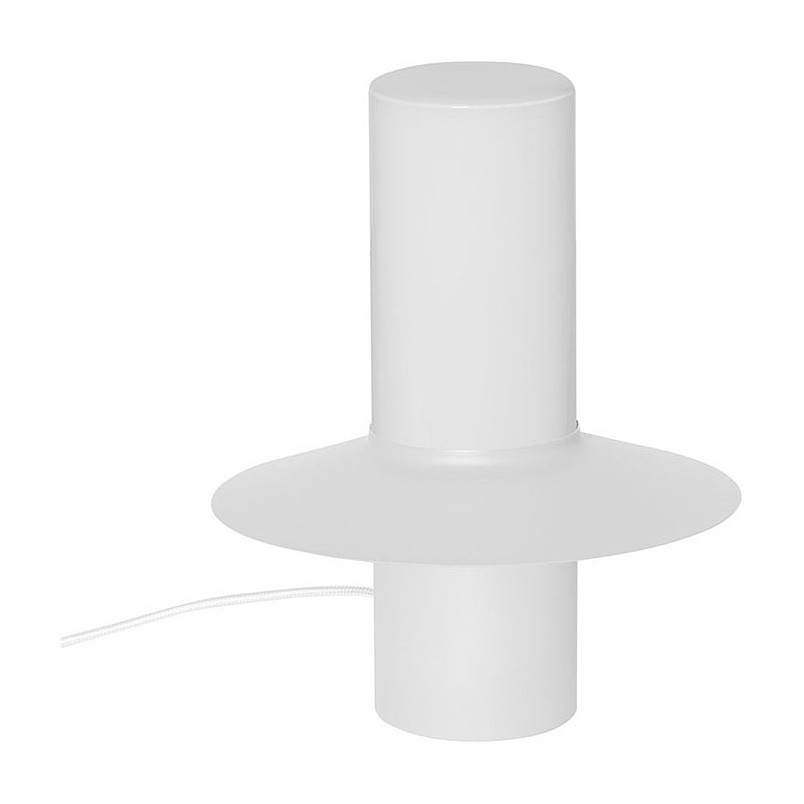 Lampa stołowa retro Caponio biała Ummo | Elegancki Design