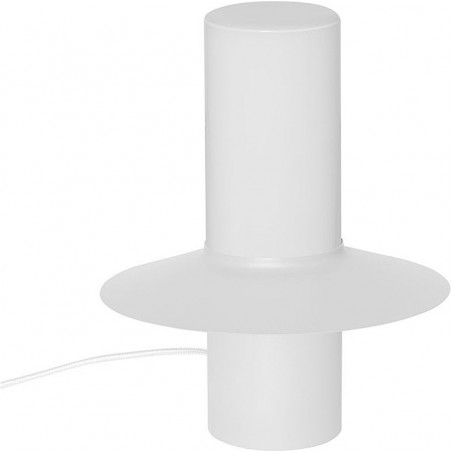 Lampa stołowa retro Caponio biała Ummo | Elegancki Design