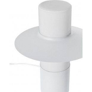 Lampa stołowa retro Caponio biała Ummo | Elegancki Design