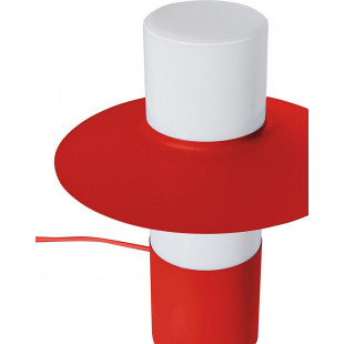 Lampa stołowa retro Caponio | Ummo - Czerwono-pomarańczowa