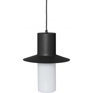Lampa wisząca retro Caponio 28cm czarna Ummo