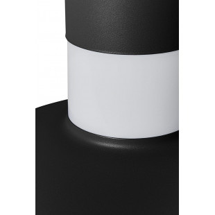 Lampa wisząca retro Caponio | Czarna, metal i szkło | Ummo