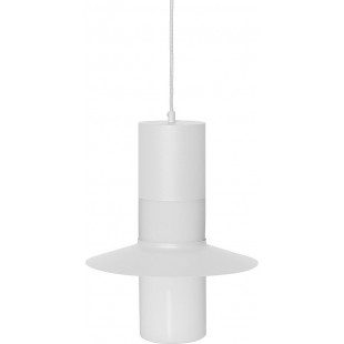 Lampa wisząca retro Caponio 28cm biała Ummo