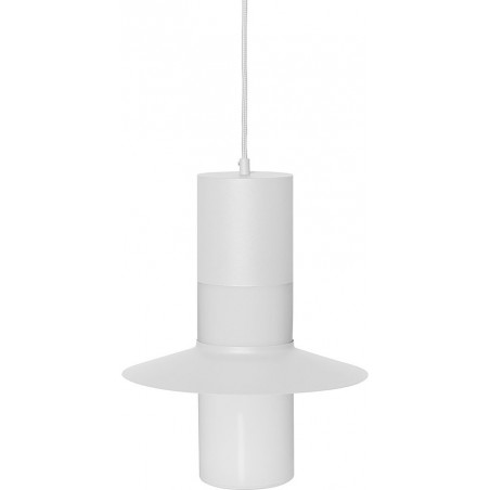 Lampa wisząca retro Caponio biała Ummo | E27, 28cm
