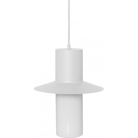 Lampa wisząca retro Caponio biała Ummo | E27, 28cm