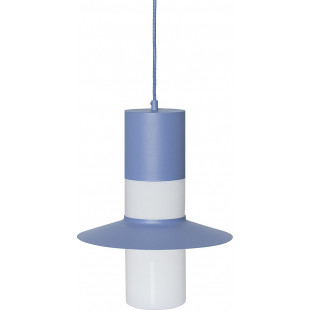 Lampa wisząca retro Caponio 28cm niebieska Ummo