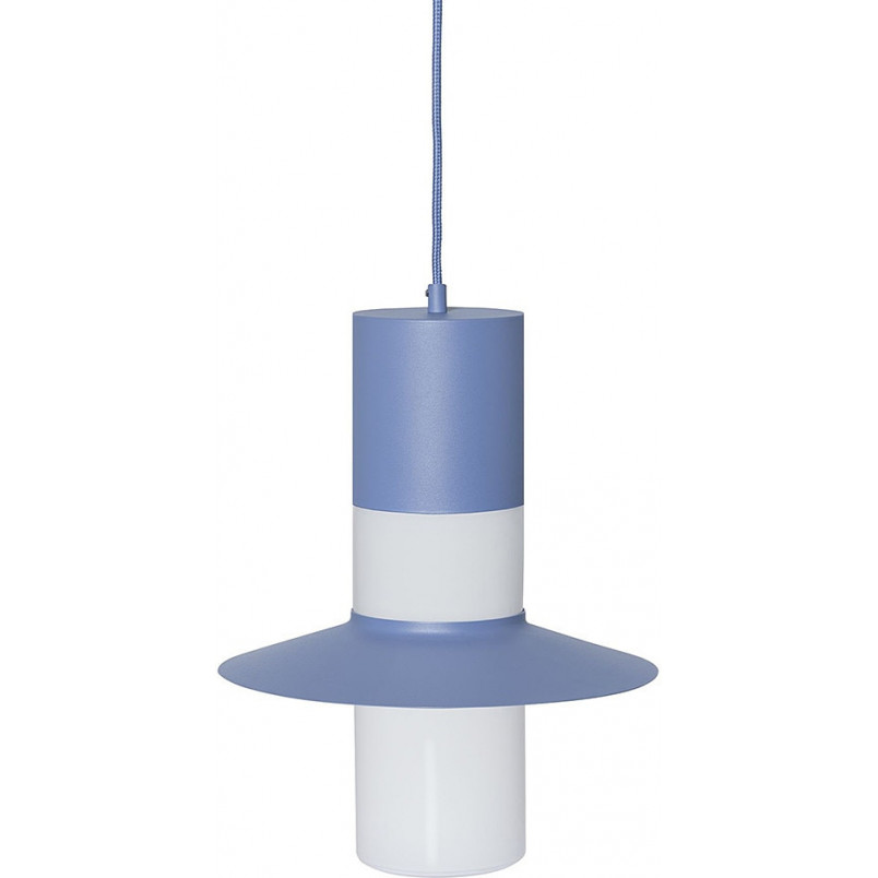 Lampa wisząca retro Caponio | Niebieska Ummo | Sklep z lampami