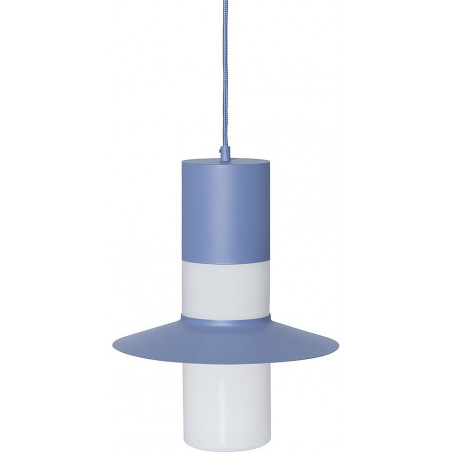 Lampa wisząca retro Caponio | Niebieska Ummo | Sklep z lampami