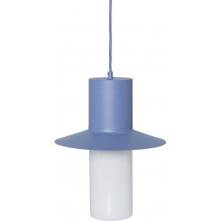 Lampa wisząca retro Caponio 28cm niebieska Ummo