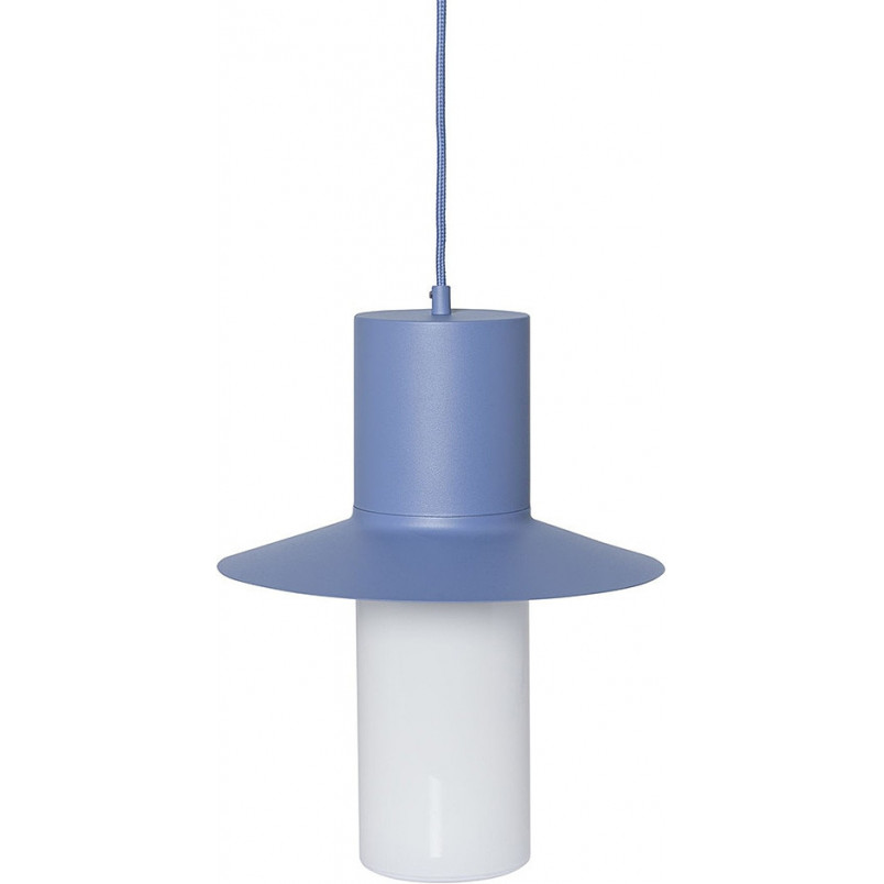 Lampa wisząca retro Caponio | Niebieska Ummo | Sklep z lampami