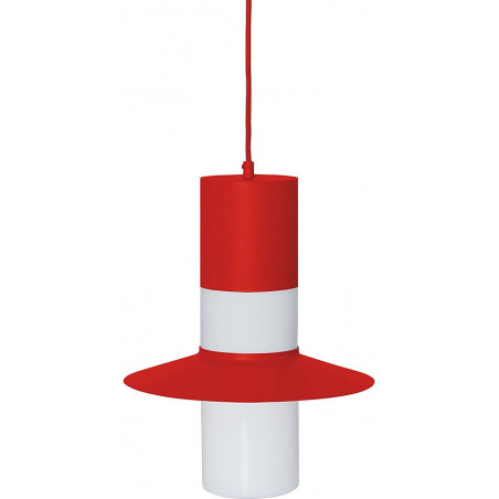 Lampa wisząca retro Caponio | Ummo - Czerwonopomarańczowy