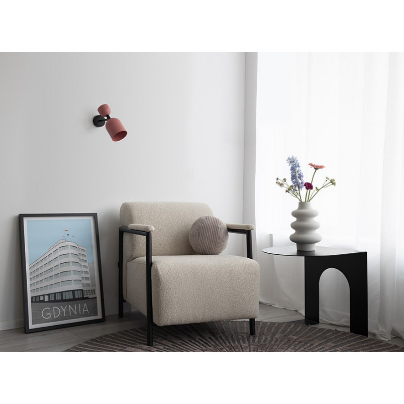 Kinkiet Retro Różowy Ummo | Stylowe Oświetlenie Ścienne