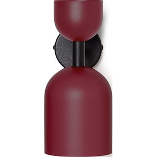 Kinkiet retro Ummo | Bordowy, metalowy | Kup online