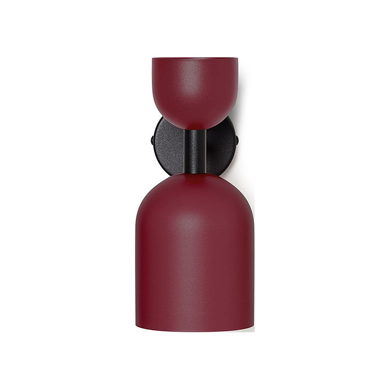 Kinkiet retro Ummo | Bordowy, metalowy | Kup online