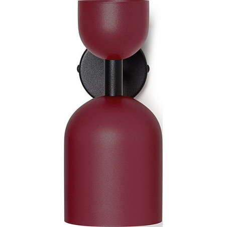 Kinkiet retro Ummo | Bordowy, metalowy | Kup online