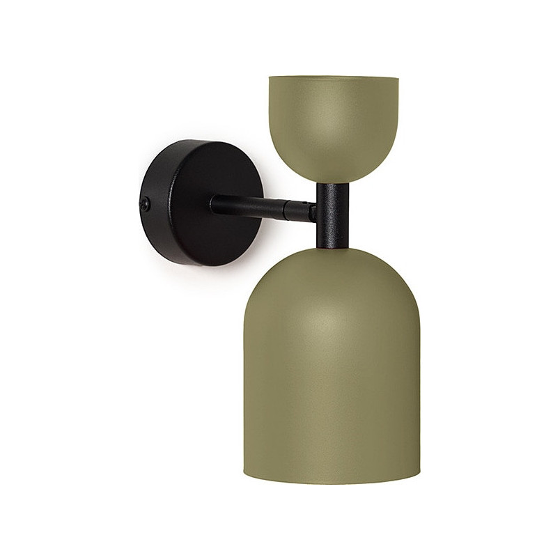 Kinkiet retro Ummo | Zielony, metalowy | Kup online