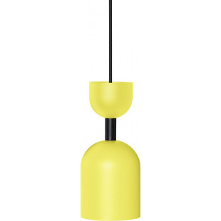 Lampa wisząca Supuru 11cm żółta z czarną rurką Ummo