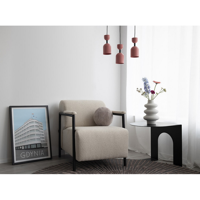 Lampa wisząca Ummo Supuru: Różowa, metalowa, retro - Kup teraz!