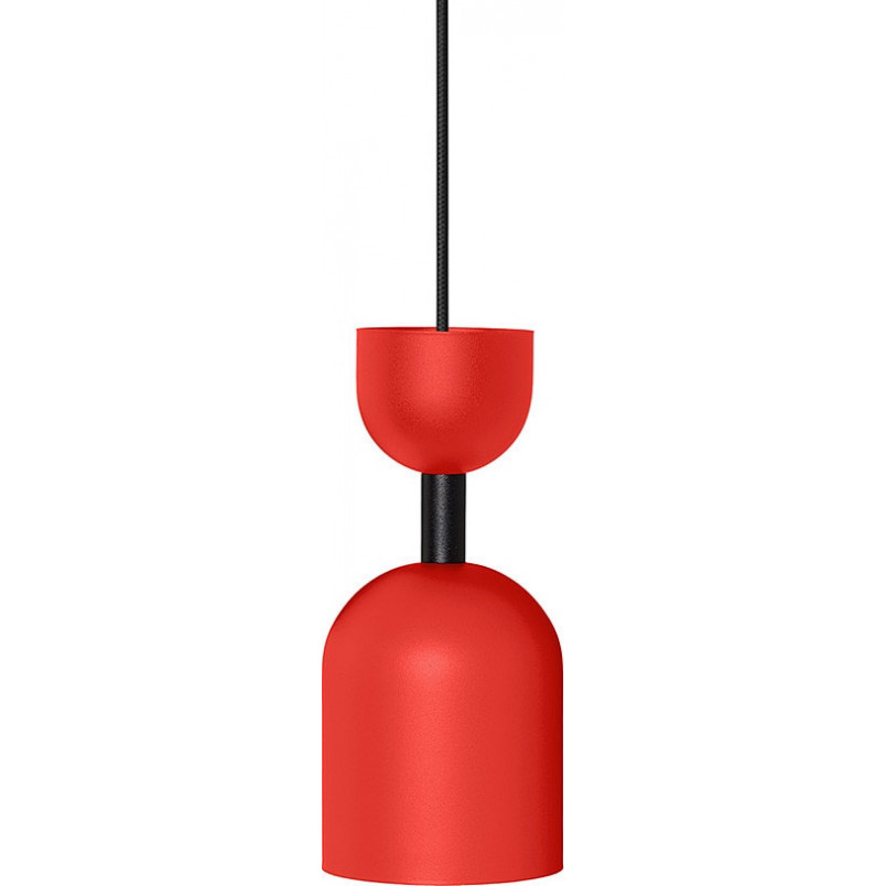 Lampa wisząca Supuru Ummo | Czerwono-pomarańczowa, metal, GU10