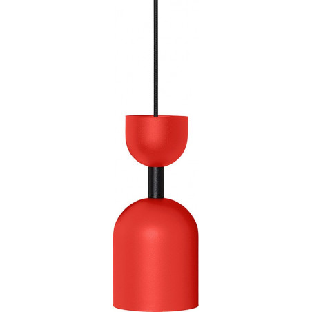 Lampa wisząca Supuru Ummo | Czerwono-pomarańczowa, metal, GU10