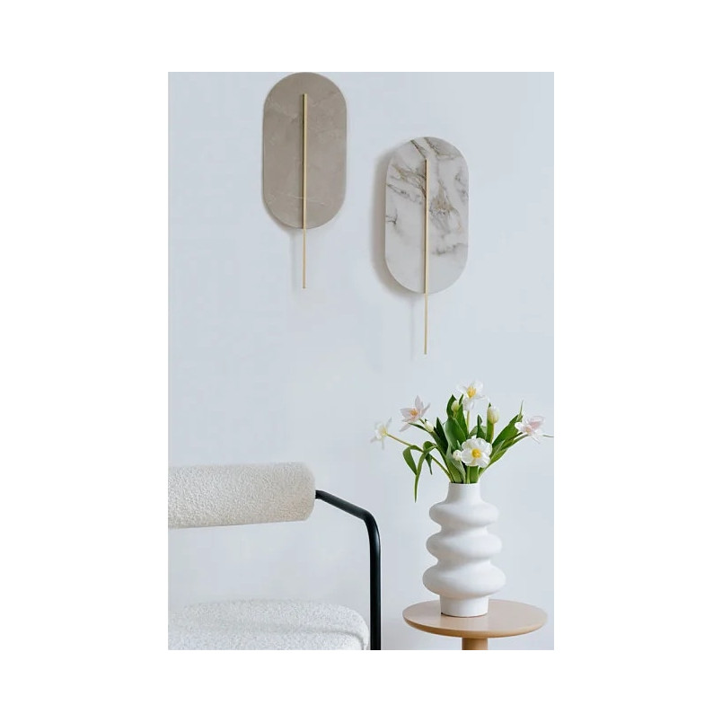 Kinkiet Ummo Rokke Stone biały - Elegancki design | Sklep z lampami