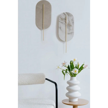 Kinkiet Ummo Rokke Stone biały - Elegancki design | Sklep z lampami