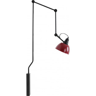 Kinkiet Aldex Aida Gloss bordowo-czarny - Elegancki design
