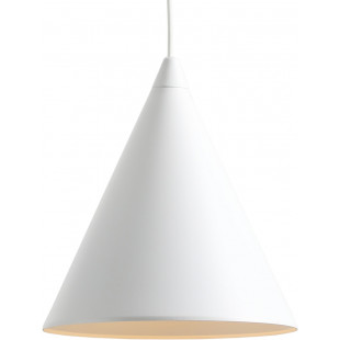 Lampa wisząca stożek Form 24cm biała Aldex