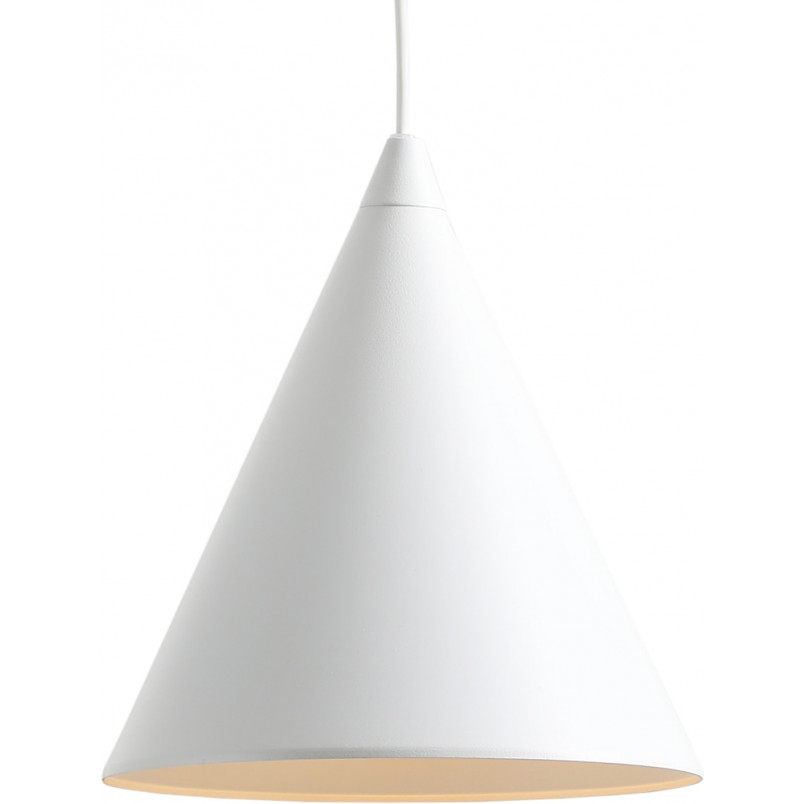 Lampa wisząca stożek biała Aldex Form 24cm - Minimalizm i jakość