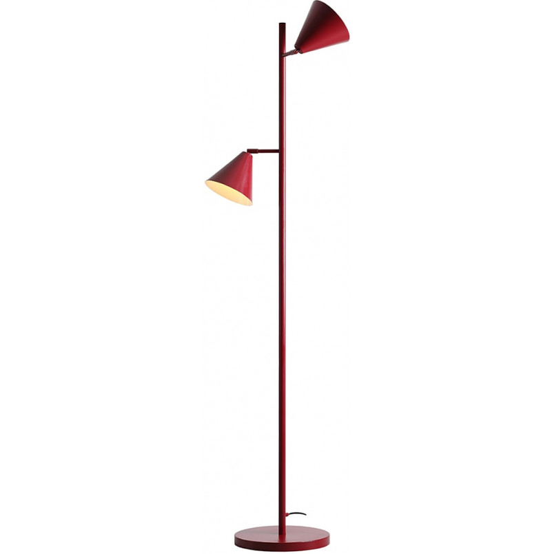 Lampa podłogowa 2 punktowa Form bordowa Aldex | Retro Design