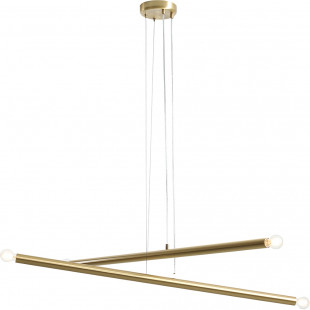 Lampa glamour Tubo Brass Aldex | Mosiężna wisząca 100cm