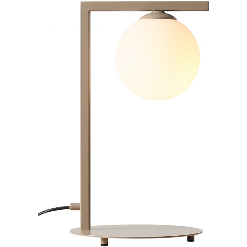 Lampa stołowa szklana Zac Beige - Aldex | Elegancki Design