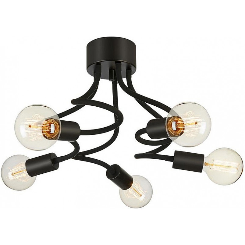 Lampa sufitowa loft Medusa czarna 70cm | Markslojd