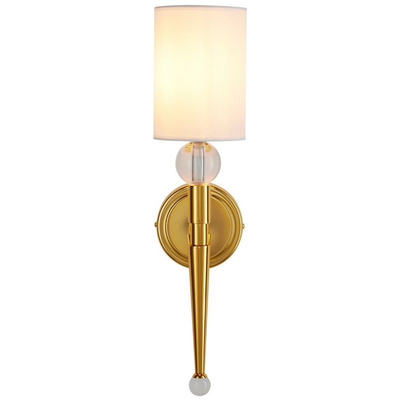Kinkiet Glamour Dama | Biało-Złoty Step Into Design