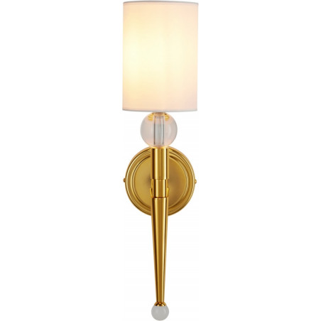 Kinkiet Glamour Dama | Biało-Złoty Step Into Design