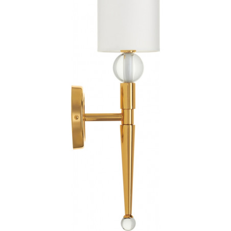 Kinkiet Glamour Dama | Biało-Złoty Step Into Design
