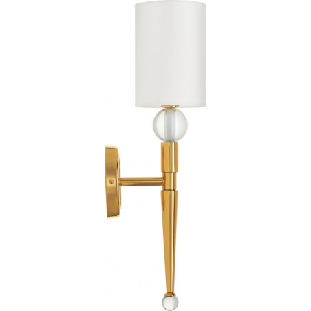 Kinkiet Glamour Dama | Biało-Złoty Step Into Design