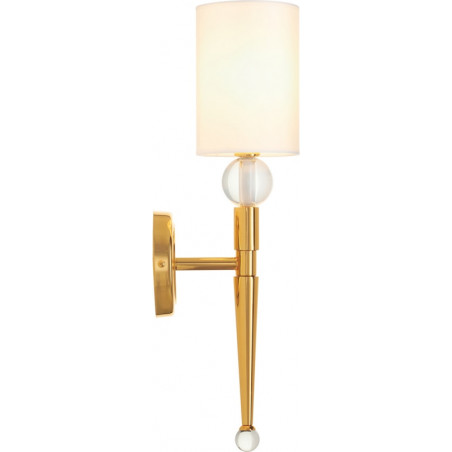 Kinkiet Glamour Dama | Biało-Złoty Step Into Design