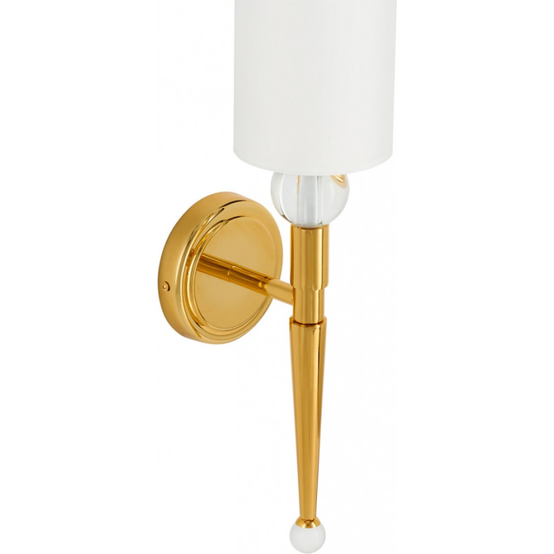 Kinkiet Glamour Dama | Biało-Złoty Step Into Design