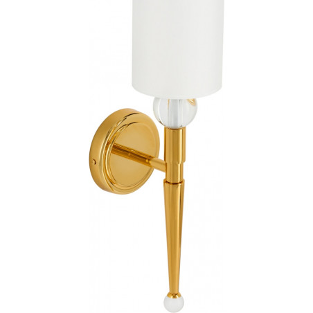 Kinkiet Glamour Dama | Biało-Złoty Step Into Design